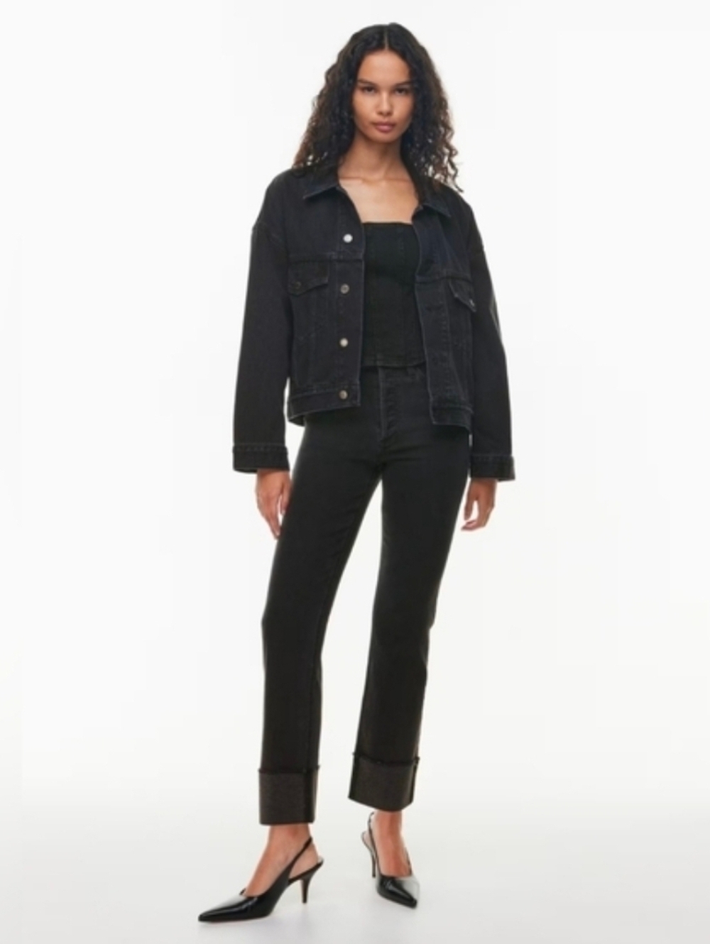 NWOT Aritzia Denim Forum The Arlo Hi-rise Cuff Jeans Size 26